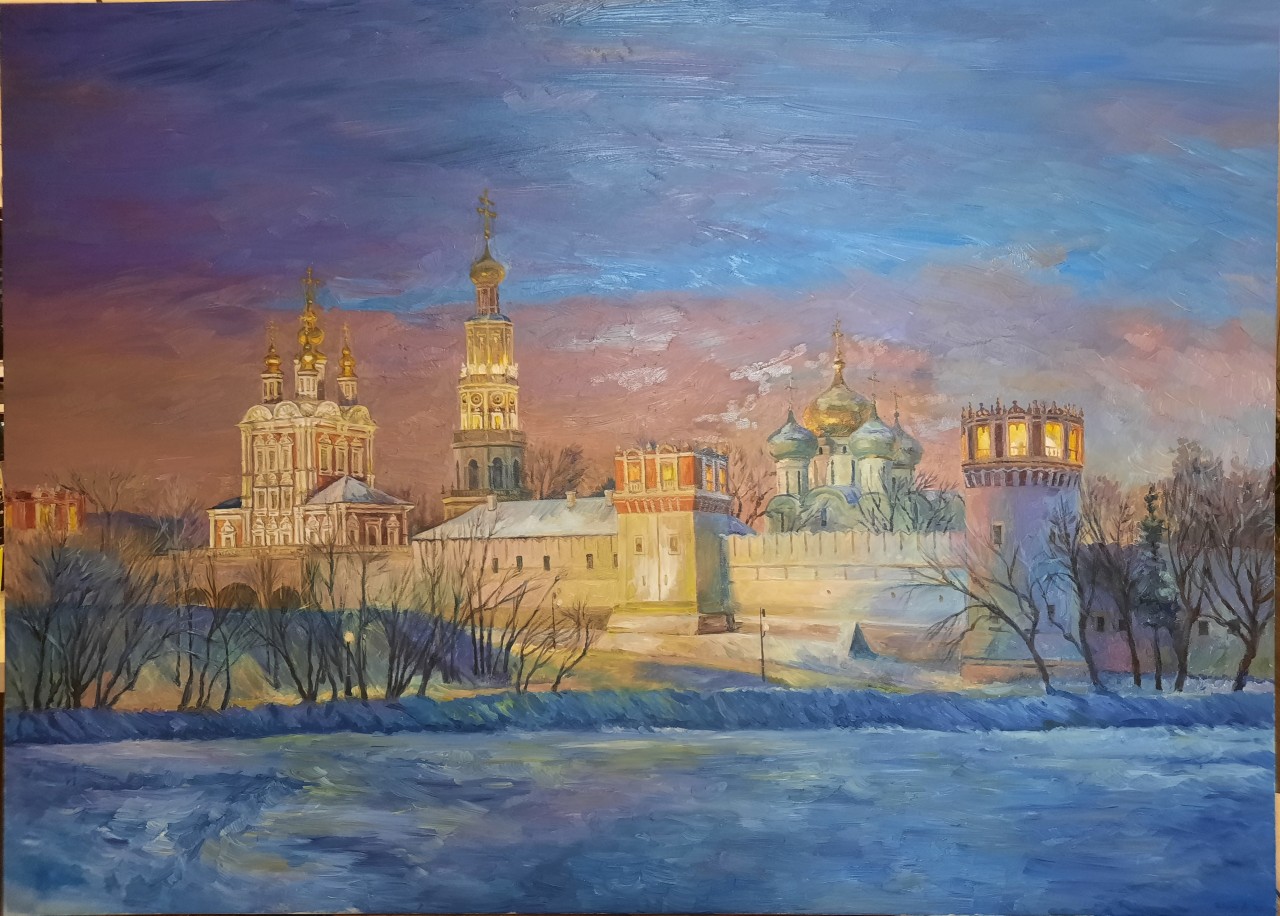 Новодевичий монастырь зимой