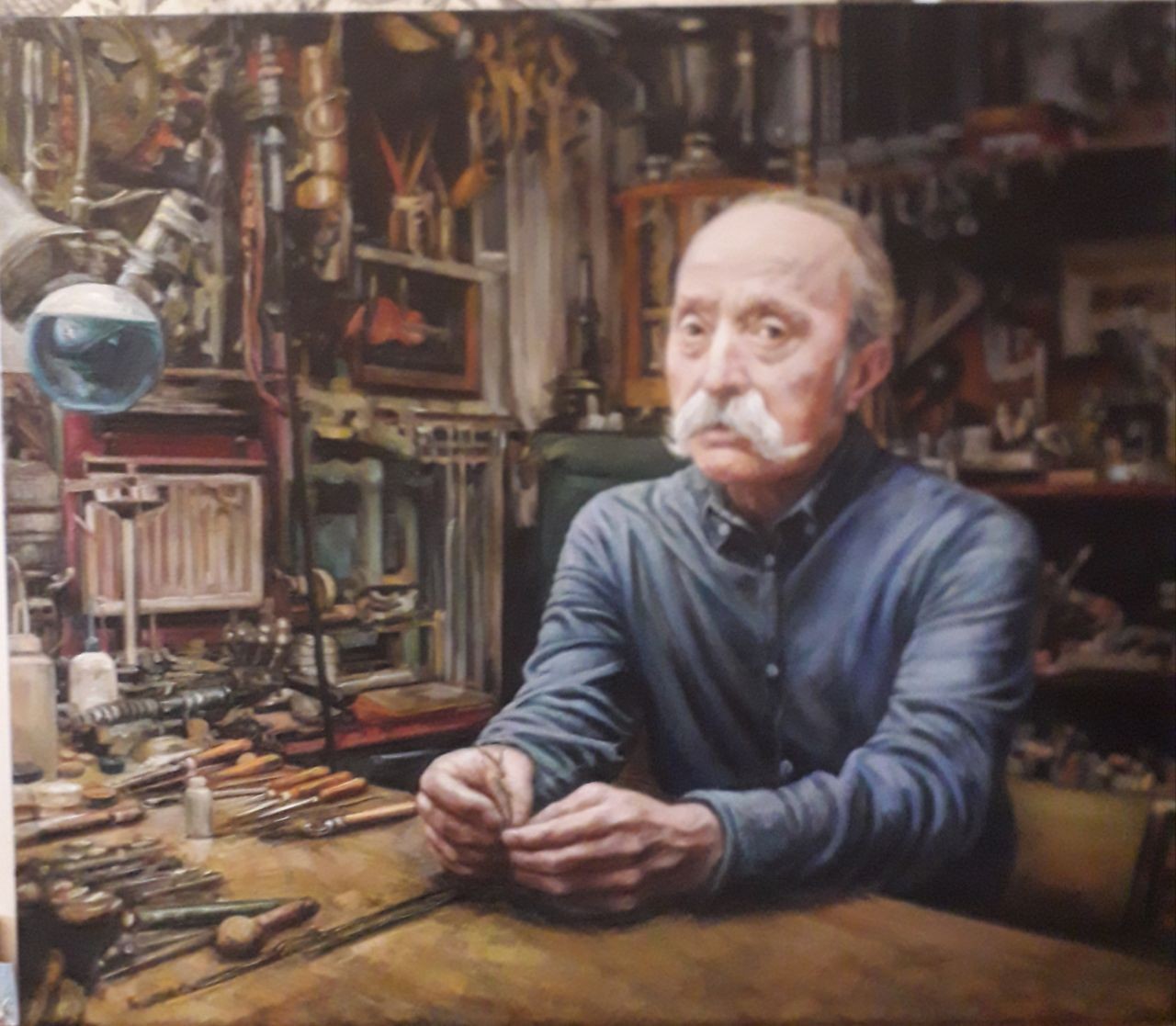 Портрет ювелира Михаила Смаглюка в мастерской
