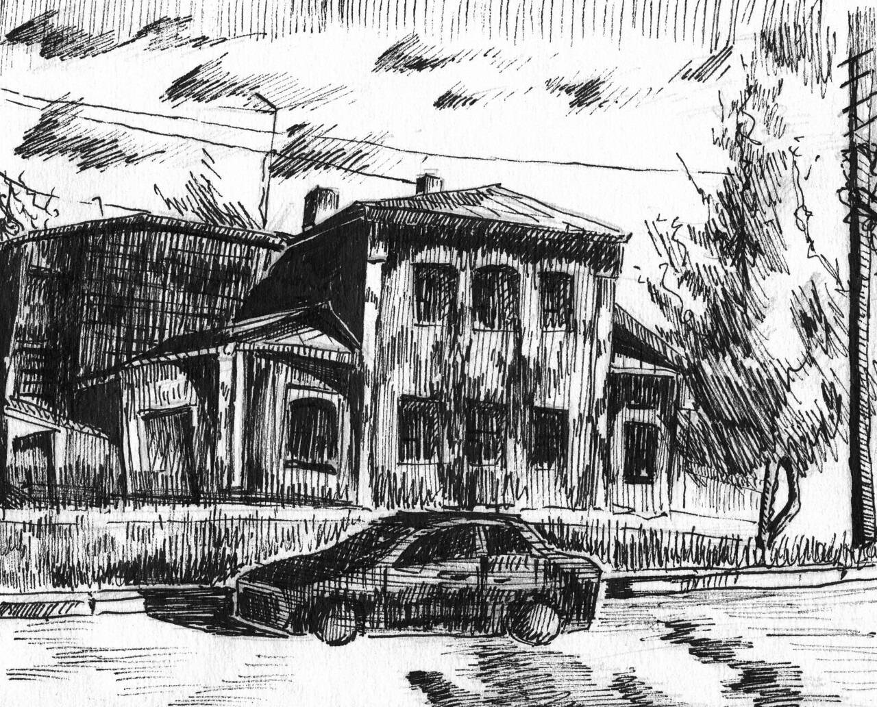 Старый дом на улице Богданова в Пензе