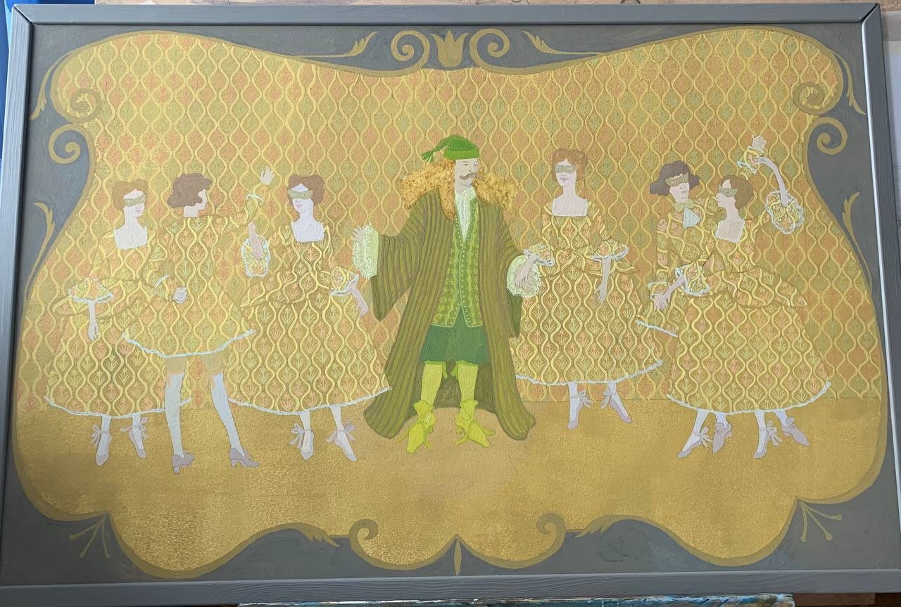 Эскизы костюмов по произведению «‎Мещанин во дворянстве» Мольер