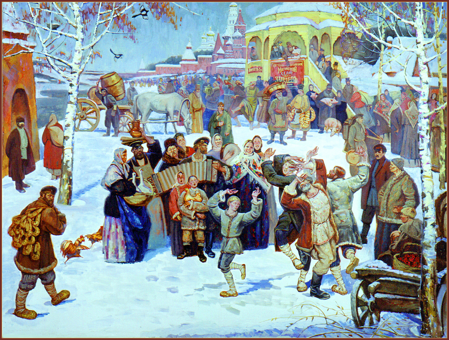 Рождественские гуляния в старой Москве