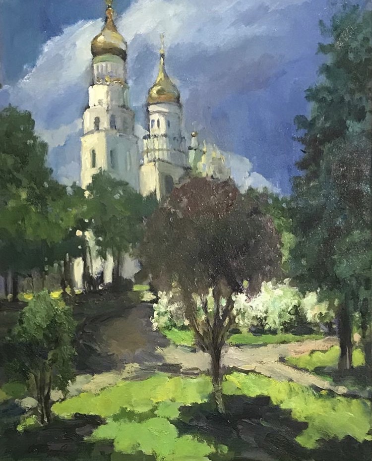 Вид на колокольню Ивана Великого в Кремле