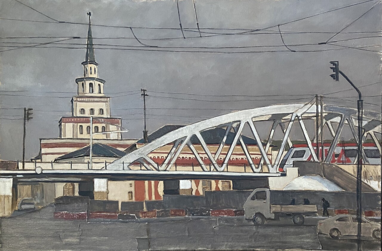 Казанский вокзал зимой