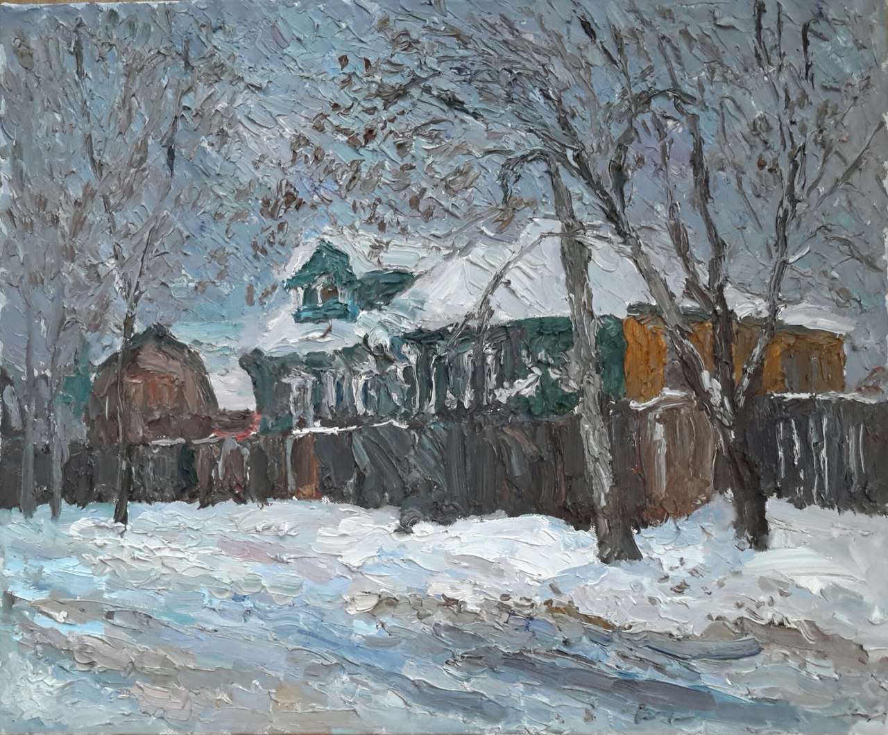 Зима в деревне Уборы