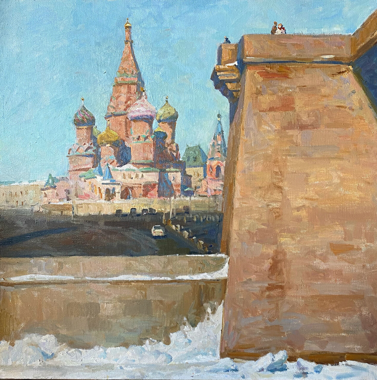 Вид на храм Василия Блаженного 