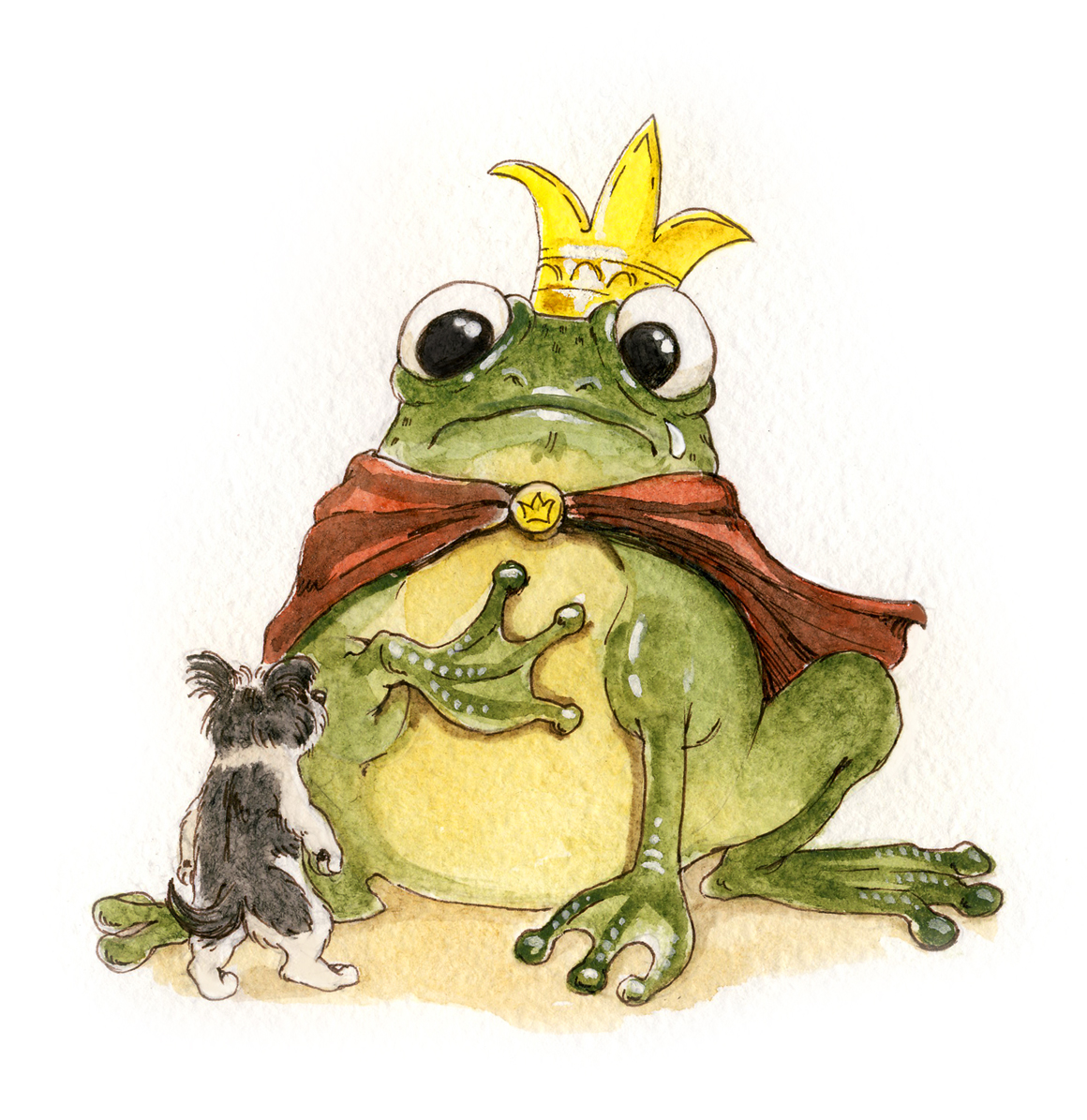 Иллюстрация "Ириска и королева-Лягушка"
