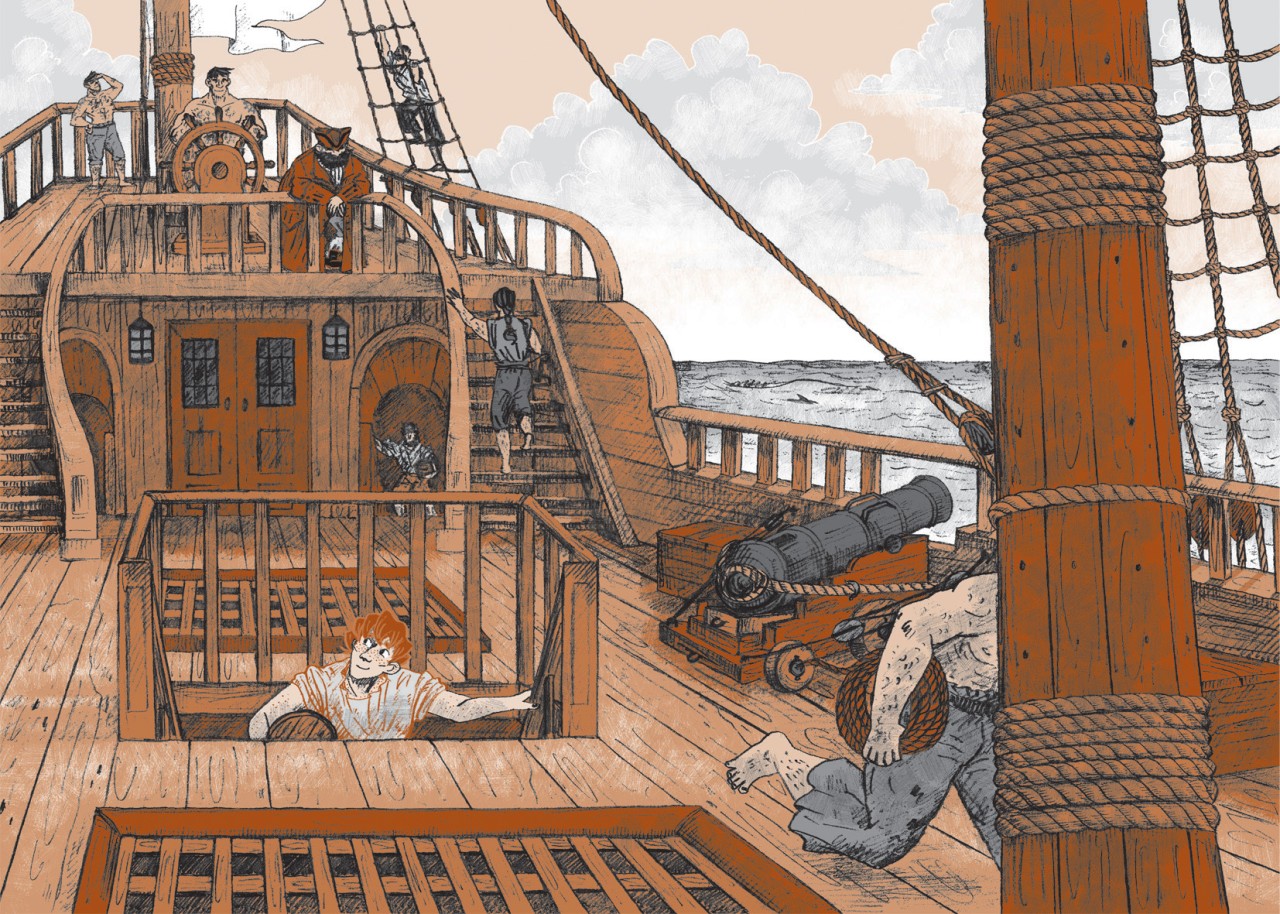 Иллюстрация к книге Ильи Бояшова "От юнги до капитана"