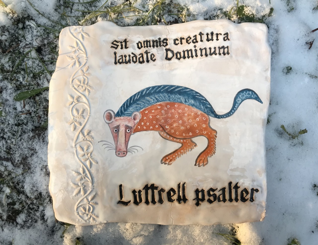 Luttrell psalter Ratus mustatus