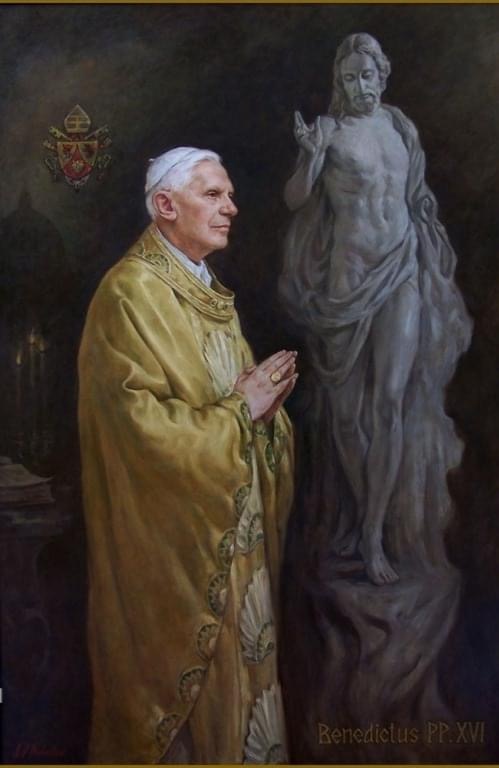 Портрет Папы Римского Бенедикта XVI  "The Truth, The Way and The Life"