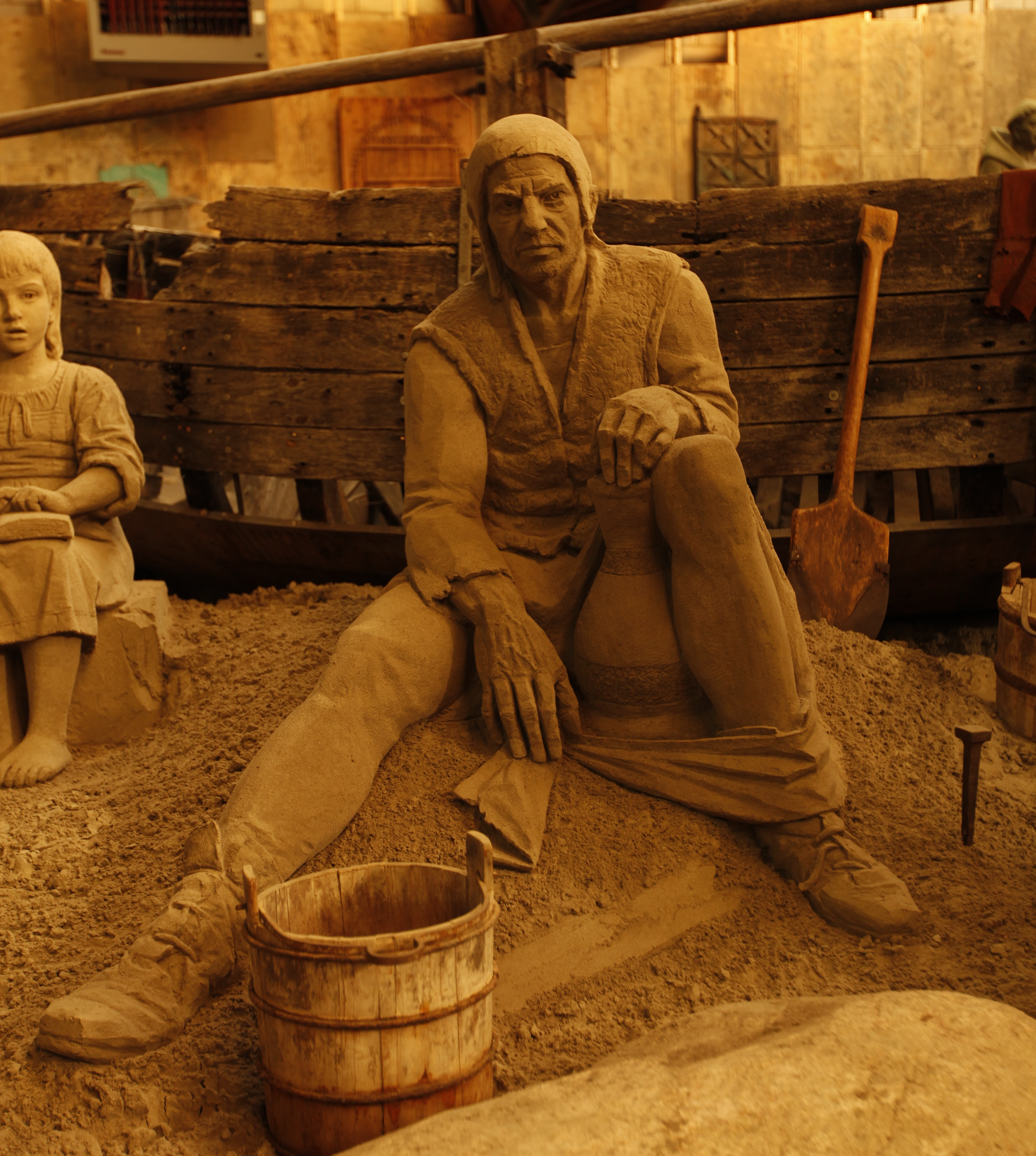 Музей песчанной скульптуры, Голландия, Элбург" Пьяница"