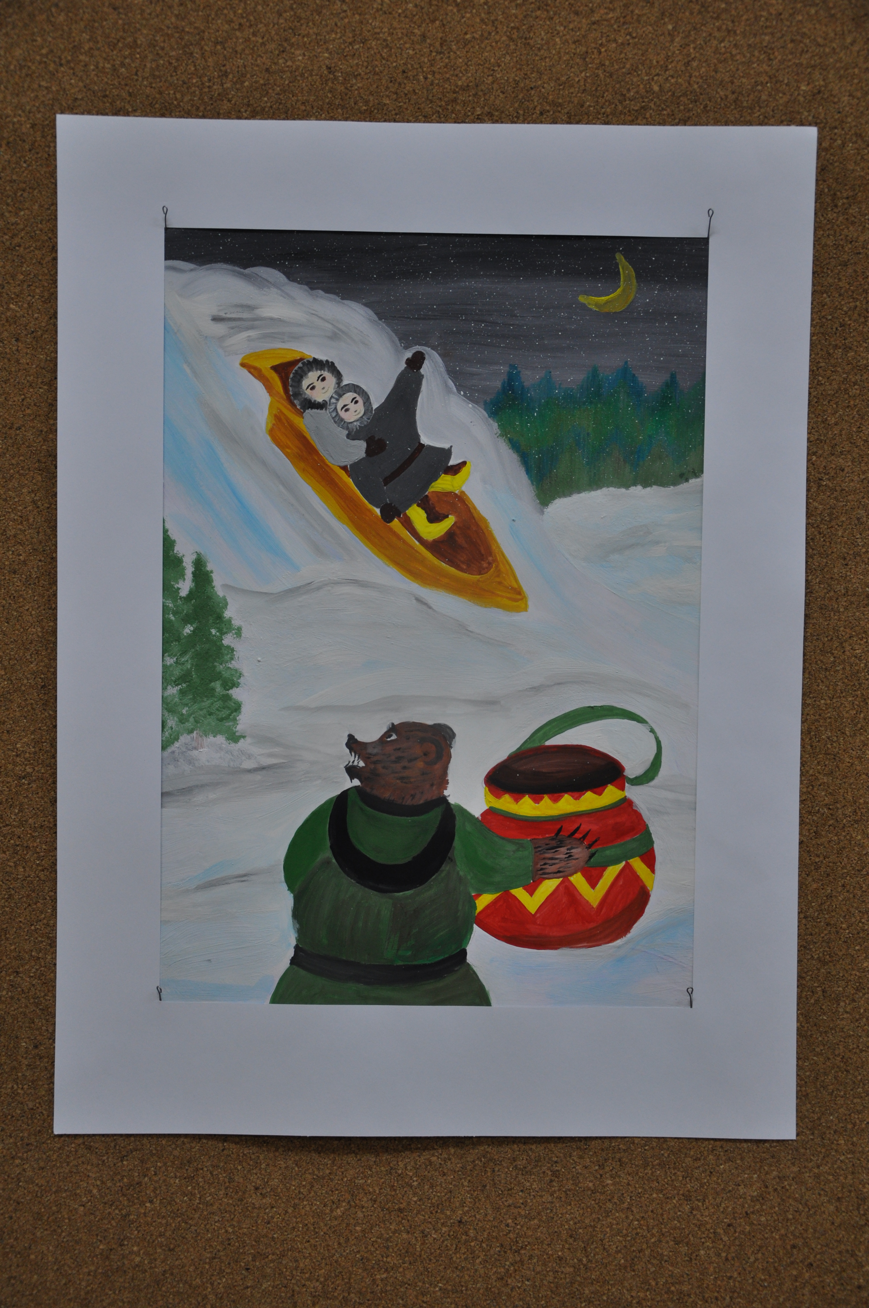 Иллюстрация к саамской сказке "Тала медведь"